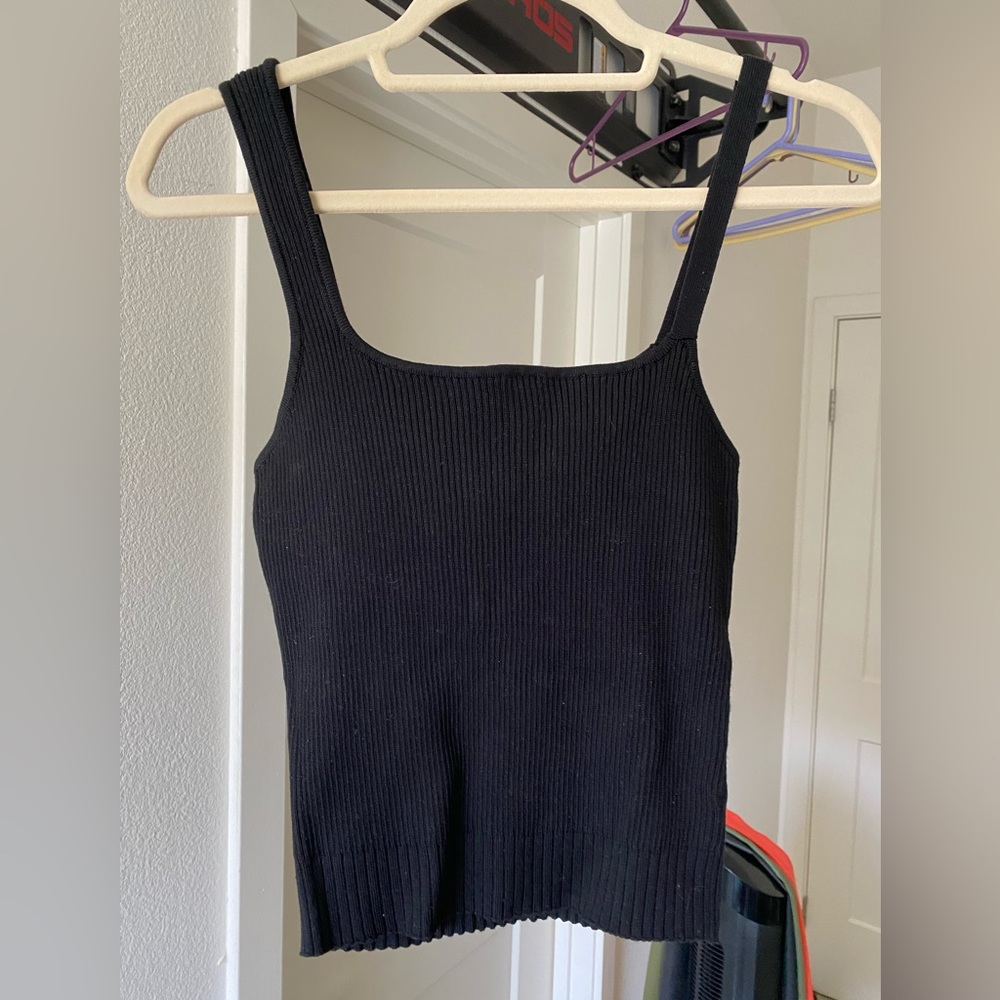 Dissh Envie Black Knit Crop Top Size 10